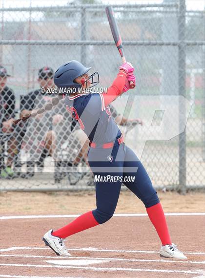Thumbnail 3 in Corpus Christi Veterans Memorial vs. Palmview (UIL Girls Softball 5A D1 Bi-District) photogallery.
