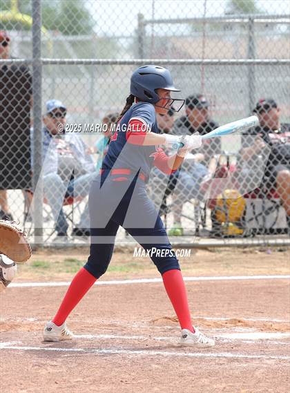 Thumbnail 1 in Corpus Christi Veterans Memorial vs. Palmview (UIL Girls Softball 5A D1 Bi-District) photogallery.