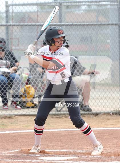 Thumbnail 2 in Corpus Christi Veterans Memorial vs. Palmview (UIL Girls Softball 5A D1 Bi-District) photogallery.