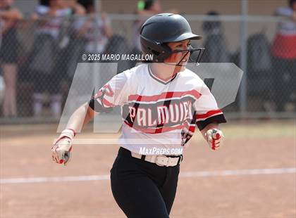 Thumbnail 3 in Corpus Christi Veterans Memorial vs. Palmview (UIL Girls Softball 5A D1 Bi-District) photogallery.