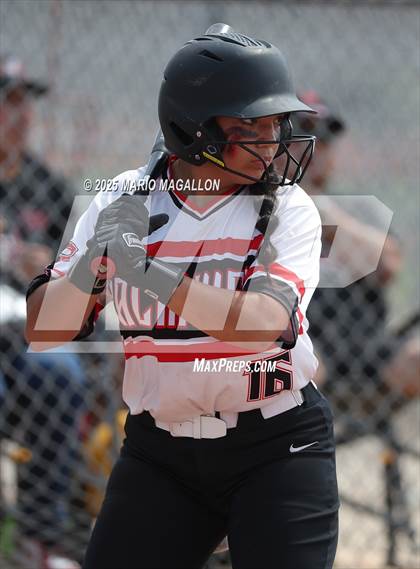 Thumbnail 3 in Corpus Christi Veterans Memorial vs. Palmview (UIL Girls Softball 5A D1 Bi-District) photogallery.