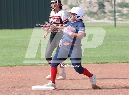 Thumbnail 3 in Corpus Christi Veterans Memorial vs. Palmview (UIL Girls Softball 5A D1 Bi-District) photogallery.