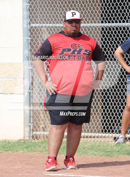 Thumbnail 2 in Corpus Christi Veterans Memorial vs. Palmview (UIL Girls Softball 5A D1 Bi-District) photogallery.
