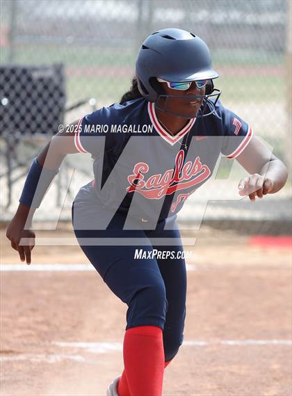 Thumbnail 3 in Corpus Christi Veterans Memorial vs. Palmview (UIL Girls Softball 5A D1 Bi-District) photogallery.