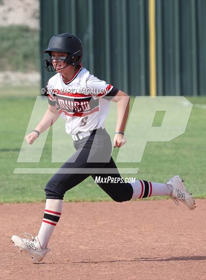 Thumbnail 3 in Corpus Christi Veterans Memorial vs. Palmview (UIL Girls Softball 5A D1 Bi-District) photogallery.