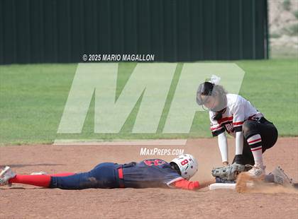 Thumbnail 2 in Corpus Christi Veterans Memorial vs. Palmview (UIL Girls Softball 5A D1 Bi-District) photogallery.