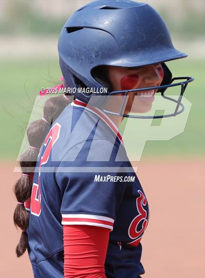 Thumbnail 3 in Corpus Christi Veterans Memorial vs. Palmview (UIL Girls Softball 5A D1 Bi-District) photogallery.