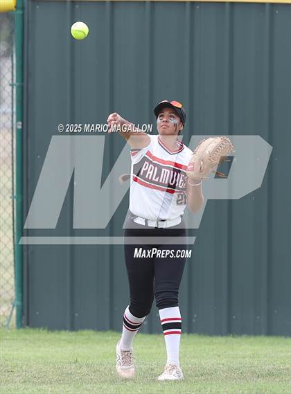 Thumbnail 3 in Corpus Christi Veterans Memorial vs. Palmview (UIL Girls Softball 5A D1 Bi-District) photogallery.