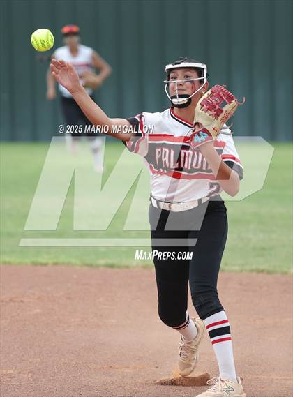 Thumbnail 1 in Corpus Christi Veterans Memorial vs. Palmview (UIL Girls Softball 5A D1 Bi-District) photogallery.