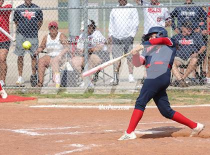 Thumbnail 1 in Corpus Christi Veterans Memorial vs. Palmview (UIL Girls Softball 5A D1 Bi-District) photogallery.