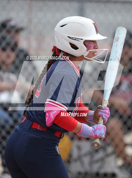 Thumbnail 2 in Corpus Christi Veterans Memorial vs. Palmview (UIL Girls Softball 5A D1 Bi-District) photogallery.