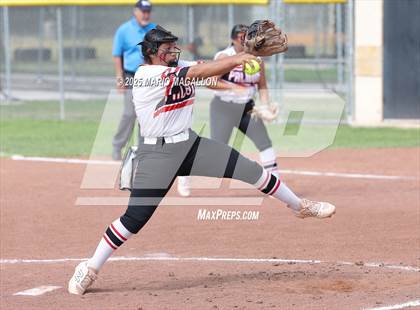Thumbnail 1 in Corpus Christi Veterans Memorial vs. Palmview (UIL Girls Softball 5A D1 Bi-District) photogallery.