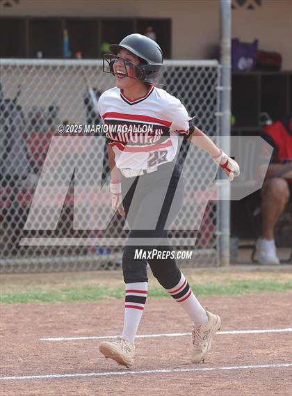 Thumbnail 1 in Corpus Christi Veterans Memorial vs. Palmview (UIL Girls Softball 5A D1 Bi-District) photogallery.