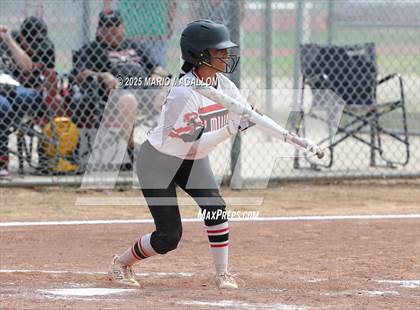 Thumbnail 2 in Corpus Christi Veterans Memorial vs. Palmview (UIL Girls Softball 5A D1 Bi-District) photogallery.