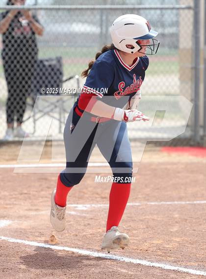 Thumbnail 3 in Corpus Christi Veterans Memorial vs. Palmview (UIL Girls Softball 5A D1 Bi-District) photogallery.