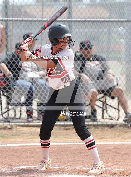 Thumbnail 3 in Corpus Christi Veterans Memorial vs. Palmview (UIL Girls Softball 5A D1 Bi-District) photogallery.