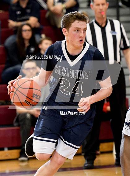 Thumbnail 2 in The Meadows School vs Lincoln County (NIAA 2A Final) photogallery.