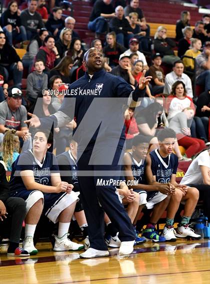 Thumbnail 2 in The Meadows School vs Lincoln County (NIAA 2A Final) photogallery.