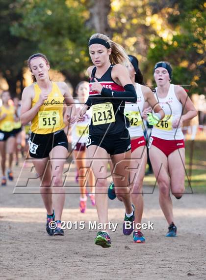 Thumbnail 2 in CIF State Cross Country Championships (D3 Girls Race) photogallery.