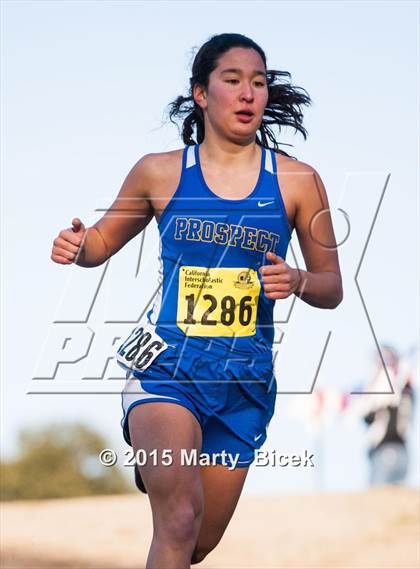 Thumbnail 3 in CIF State Cross Country Championships (D3 Girls Race) photogallery.