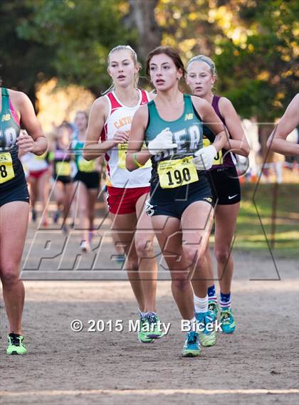 Thumbnail 3 in CIF State Cross Country Championships (D3 Girls Race) photogallery.