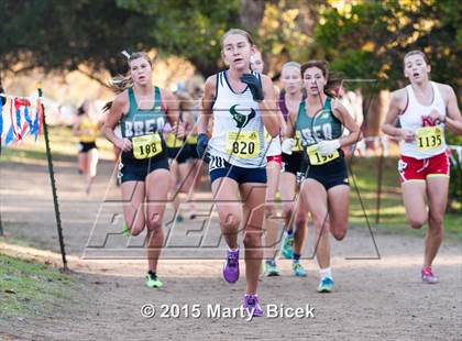 Thumbnail 1 in CIF State Cross Country Championships (D3 Girls Race) photogallery.