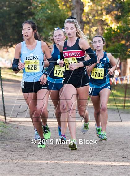 Thumbnail 1 in CIF State Cross Country Championships (D3 Girls Race) photogallery.