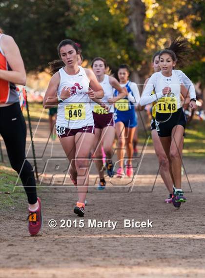 Thumbnail 2 in CIF State Cross Country Championships (D3 Girls Race) photogallery.