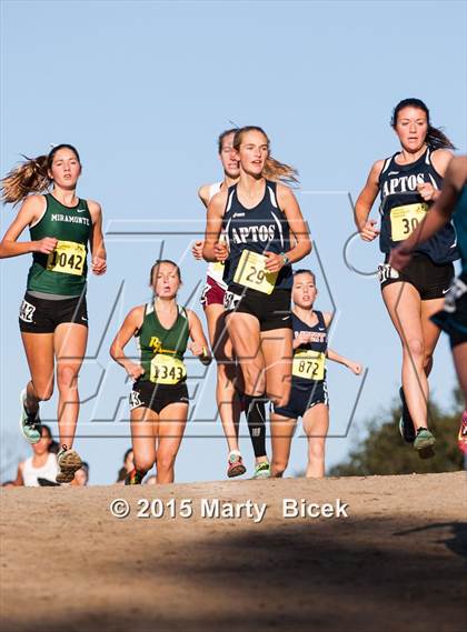 Thumbnail 1 in CIF State Cross Country Championships (D3 Girls Race) photogallery.