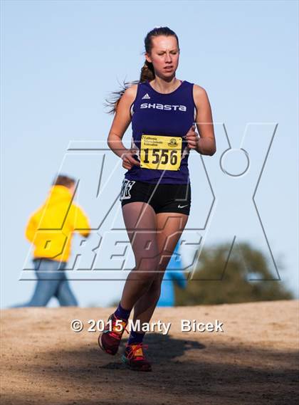 Thumbnail 3 in CIF State Cross Country Championships (D3 Girls Race) photogallery.