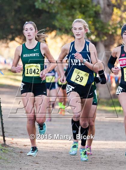 Thumbnail 1 in CIF State Cross Country Championships (D3 Girls Race) photogallery.