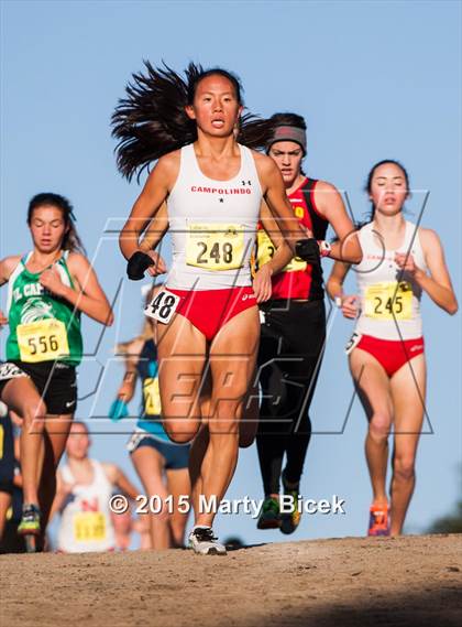Thumbnail 1 in CIF State Cross Country Championships (D3 Girls Race) photogallery.