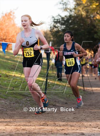 Thumbnail 3 in CIF State Cross Country Championships (D3 Girls Race) photogallery.