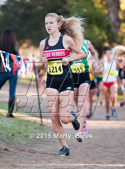 Thumbnail 3 in CIF State Cross Country Championships (D3 Girls Race) photogallery.