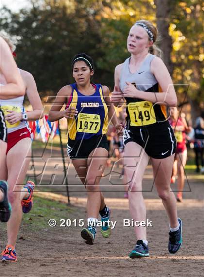 Thumbnail 3 in CIF State Cross Country Championships (D3 Girls Race) photogallery.