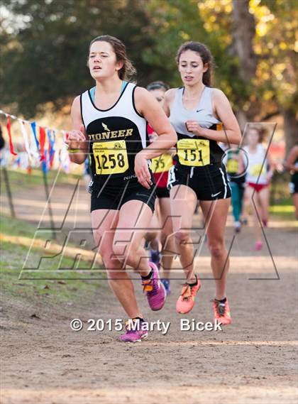 Thumbnail 2 in CIF State Cross Country Championships (D3 Girls Race) photogallery.