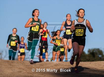 Thumbnail 3 in CIF State Cross Country Championships (D3 Girls Race) photogallery.