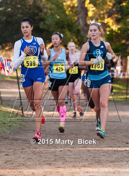 Thumbnail 2 in CIF State Cross Country Championships (D3 Girls Race) photogallery.