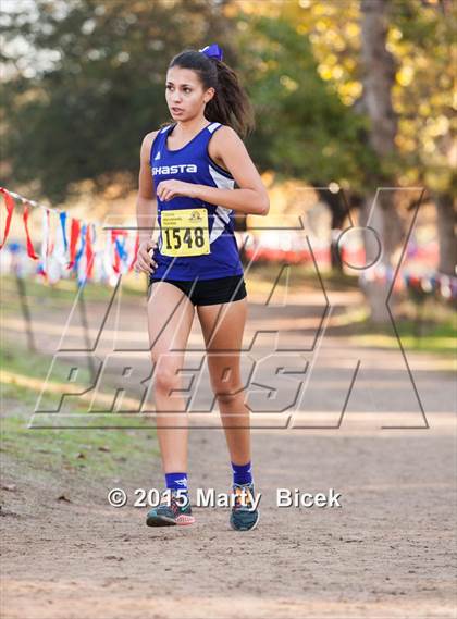 Thumbnail 1 in CIF State Cross Country Championships (D3 Girls Race) photogallery.