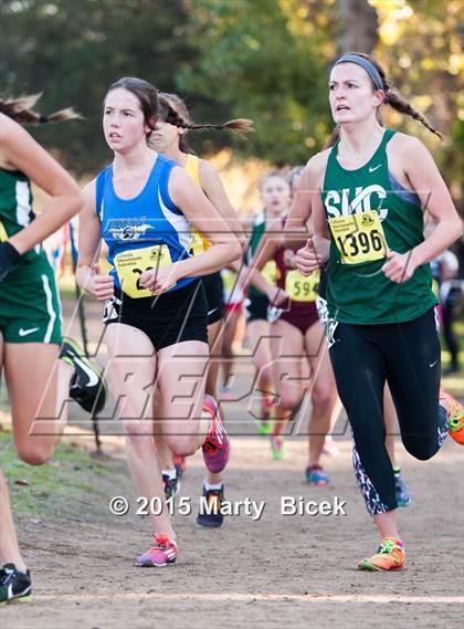 Thumbnail 2 in CIF State Cross Country Championships (D3 Girls Race) photogallery.