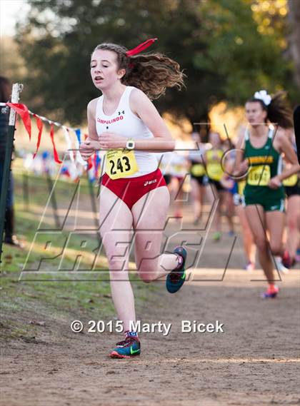 Thumbnail 1 in CIF State Cross Country Championships (D3 Girls Race) photogallery.