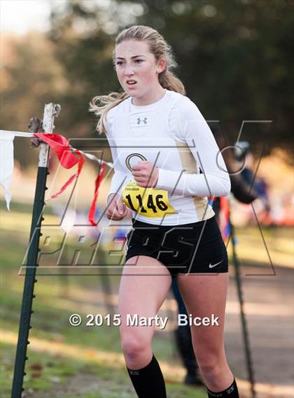 Thumbnail 1 in CIF State Cross Country Championships (D3 Girls Race) photogallery.