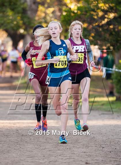 Thumbnail 1 in CIF State Cross Country Championships (D3 Girls Race) photogallery.