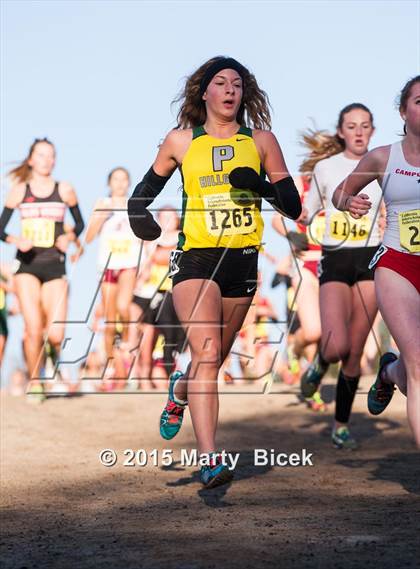 Thumbnail 1 in CIF State Cross Country Championships (D3 Girls Race) photogallery.