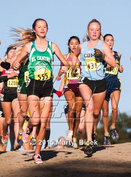Thumbnail 2 in CIF State Cross Country Championships (D3 Girls Race) photogallery.