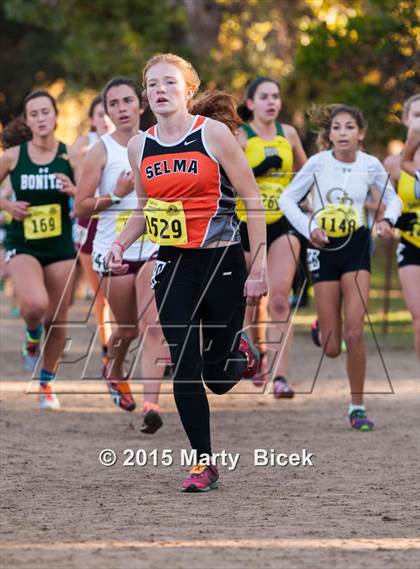 Thumbnail 1 in CIF State Cross Country Championships (D3 Girls Race) photogallery.