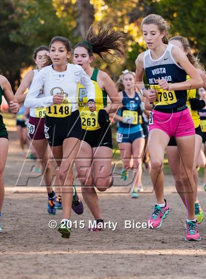 Thumbnail 3 in CIF State Cross Country Championships (D3 Girls Race) photogallery.