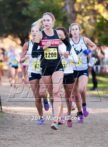 Thumbnail 3 in CIF State Cross Country Championships (D3 Girls Race) photogallery.
