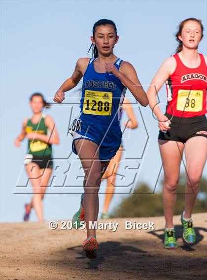 Thumbnail 2 in CIF State Cross Country Championships (D3 Girls Race) photogallery.