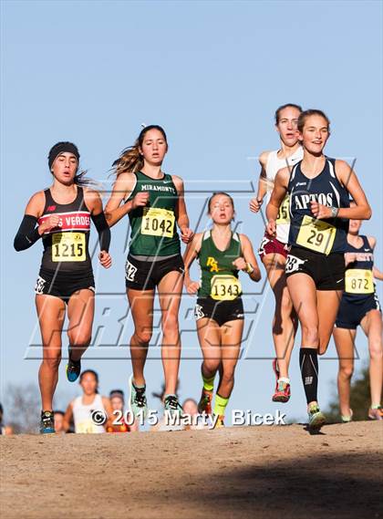 Thumbnail 2 in CIF State Cross Country Championships (D3 Girls Race) photogallery.